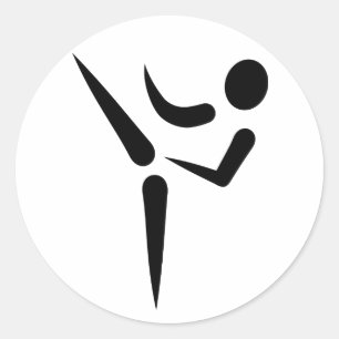 Adesivo Logotipo das artes marciais do karaté