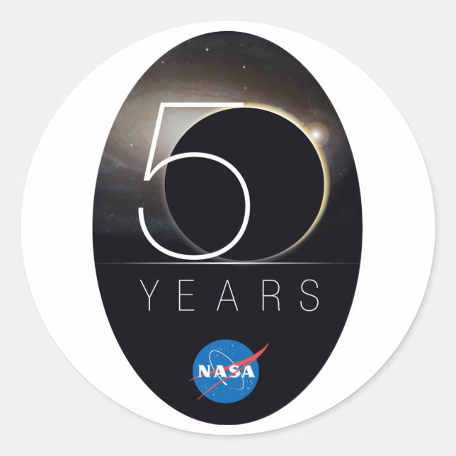 Adesivo Logotipo de 50 anos da NASA (Frente)