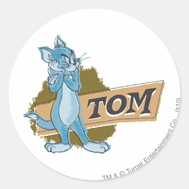Adesivo Logotipo de atitude do Tom (Frente)