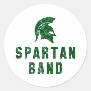 Adesivo Logotipo de Banda Spartan com aparência aflita nº