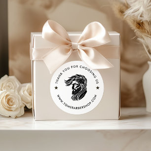 Adesivo Logotipo de Cabelo Personalizado da Tipografia Bra