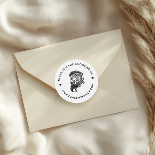 Adesivo Logotipo de Cabelo Personalizado da Tipografia Pre