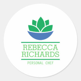 Adesivo Logotipo de catering para saladas saudáveis