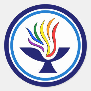Adesivo Logotipo de Chalice Flaming TVUUC.