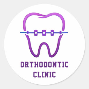 Adesivo Logotipo de Clínica Ortodôntica Especialista em Ap