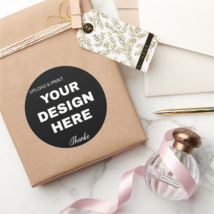 Adesivo Logotipo de código QR preto elegante, minimalista 