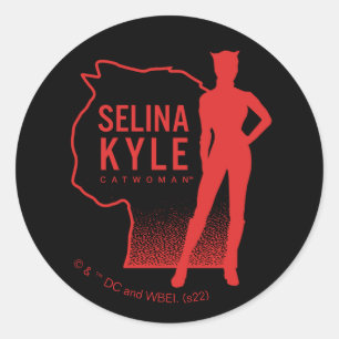 Adesivo Logotipo de Contorno de Selina Kyle CatWomen