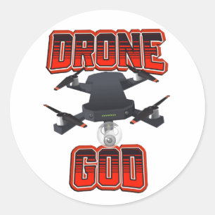 Adesivo Logotipo de Deus do Drone