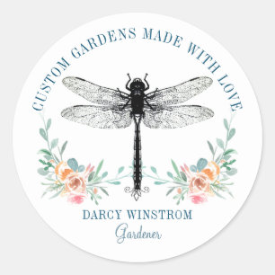 Adesivo Logotipo de Dragonfly para jardineiro artístico La