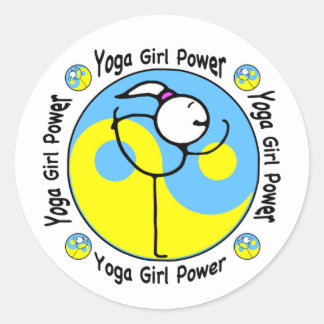 Adesivo Logotipo de energia da Yoga Girl