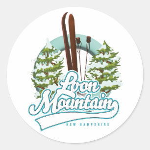 Adesivo logotipo de esqui Loon Mountain New Hampshire