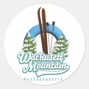 Adesivo Logotipo de esqui WMassachusetts Mountain