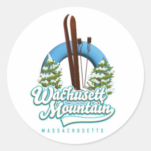 Adesivo Logotipo de esqui WMassachusetts Mountain