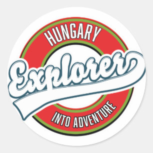Adesivo logotipo de explorador da Hungria em aventura
