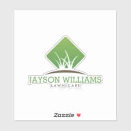 Adesivo Logotipo de Grama Moderno para Cuidados de Leitura