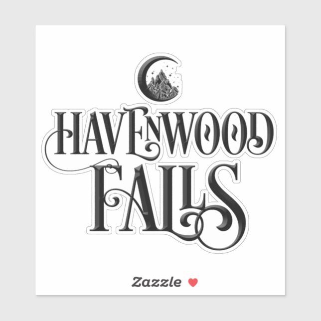 Adesivo Logotipo de Havenwood Falls Vinil Decal (Folha)