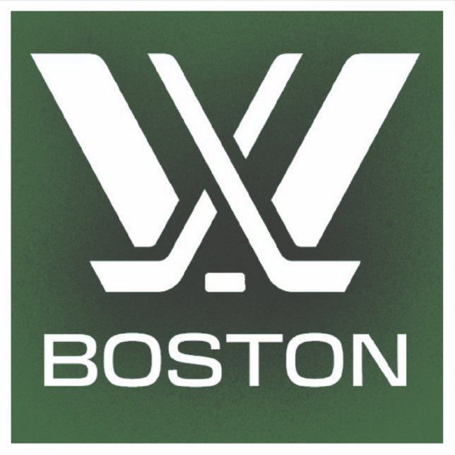 Adesivo Logotipo de hóquei em Boston PWHL (Frente)