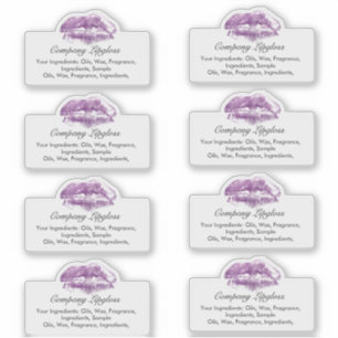 Adesivo Logotipo de impressão do Lipgloss Ingrediente da e