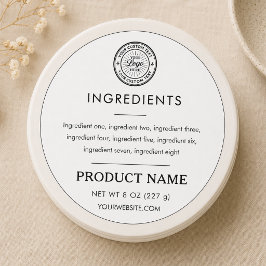 Adesivo Logotipo de Ingredientes Rótulo de Produto Profiss