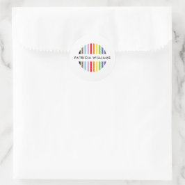 Adesivo logotipo de listra minimalista moderno orgulho arc