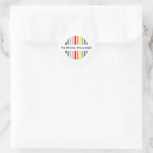 Adesivo logotipo de listra minimalista moderno orgulho arc