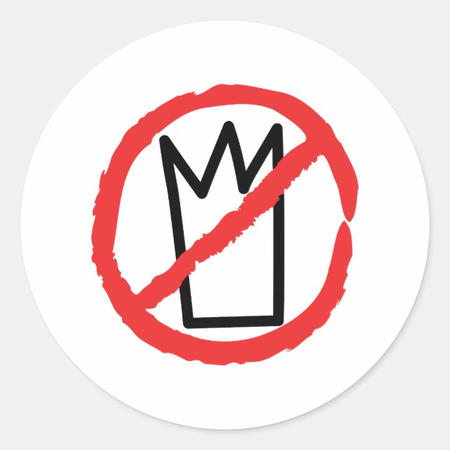 Adesivo logotipo de manifestação sem reis (Frente)