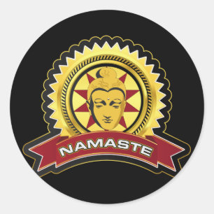 Adesivo Logotipo de Namaste Buddha
