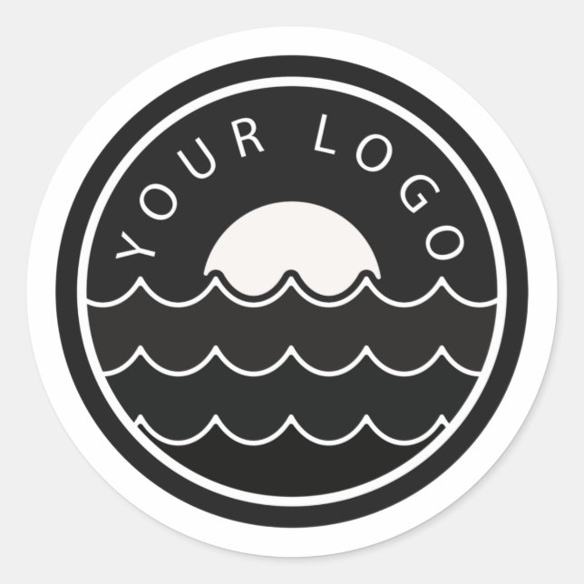 Adesivo Logotipo de Negócios Moderno (Frente)