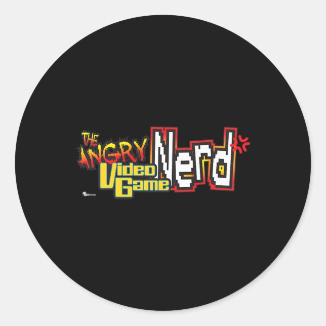 Adesivo Logotipo de Nerd para videogame irado Premium (Frente)