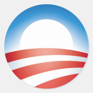 Adesivo Logotipo de Obama