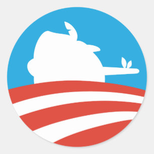 Adesivo Logotipo de Obama Pinocchio