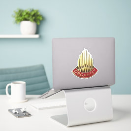 Adesivo Logotipo de Órgão de Tubos de Organista