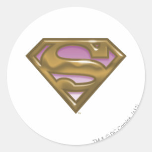 Adesivo Logotipo de Ouro da Supergirl