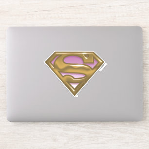 Adesivo Logotipo de Ouro da Supergirl