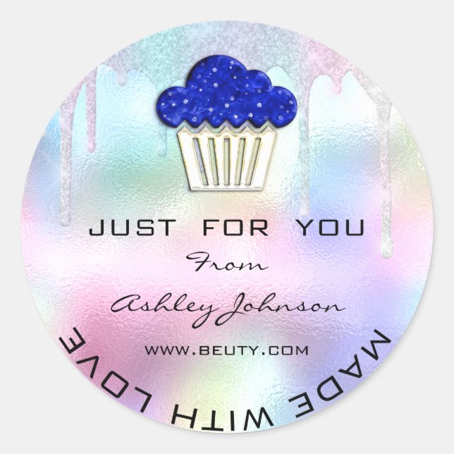 Adesivo Logotipo de Padaria Caseira de Bolo Doces Muffins (Frente)