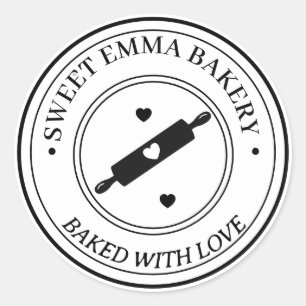 Adesivo Logotipo de Padaria Caseira Personalizado Borracha