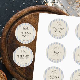 Adesivo Logotipo de padaria em granalha azul-serrilhado