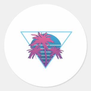 Adesivo Logotipo de Palmeiras Retrô
