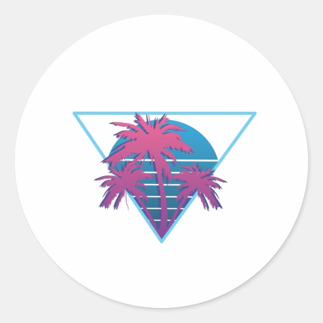 Adesivo Logotipo de Palmeiras Retrô (Frente)