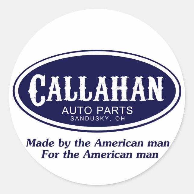Adesivo Logotipo de Peças Automáticas Callahan (Frente)