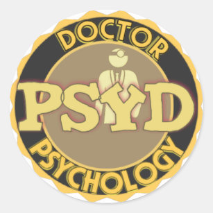Adesivo LOGOTIPO de PsyD - DOUTOR PSICOLOGIA