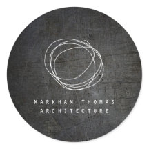 Logotipo de Rabisco de Designer em Metal Preto Gru