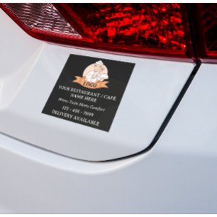 Adesivo Logotipo de restaurante ou café personalizado