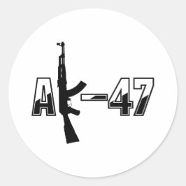 Adesivo Logotipo de rifle de assalto AK-47 AKM