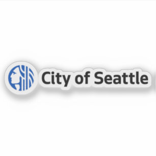 Adesivo Logotipo de Seattle, Washington, EUA