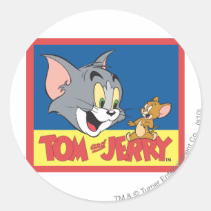 Adesivo Logotipo de Tom e de Jerry liso