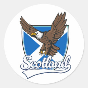 Adesivo logotipo de viagem Escócia