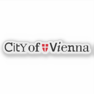 Adesivo Logotipo de Viena (Viena), Áustria v2, Áustria