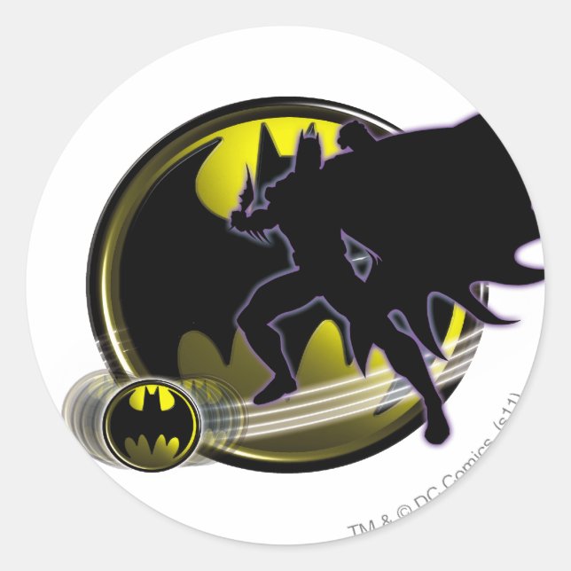 Adesivo Logotipo do Batman e Círculo (Frente)