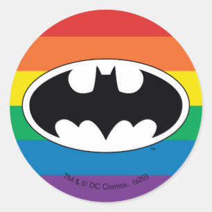 Adesivo Logotipo do Batman Rainbow
